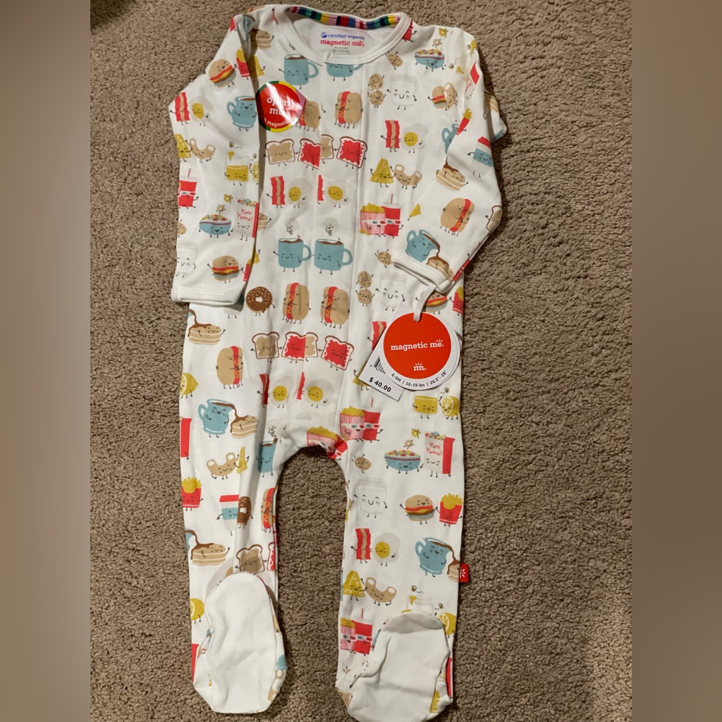 Magnetic Me Adorable Breakfast Onesie Footies